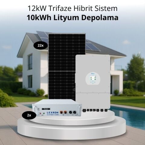 12KW TRİFAZE HİBRİT SİSTEM 2